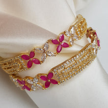 Sparkling Harmony One Karat Bangles