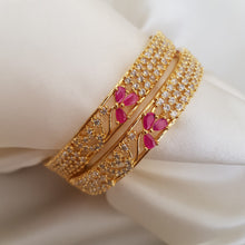 Zarconia Luminescence One Karat Bangles