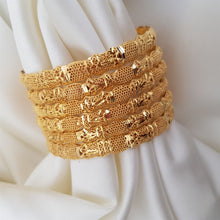 Celestial Shine Gold Polished Bangles