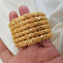 Celestial Shine Gold Polished Bangles