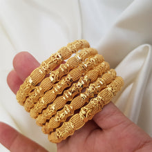 Celestial Shine Gold Polished Bangles