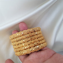 Celestial Shine Gold Polished Bangles