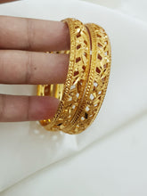 Divine Sparkle Gold Polished Bangles