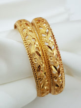 Divine Sparkle Gold Polished Bangles