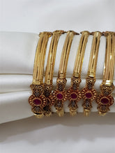 Mythic Luster Gold Polished Bangles