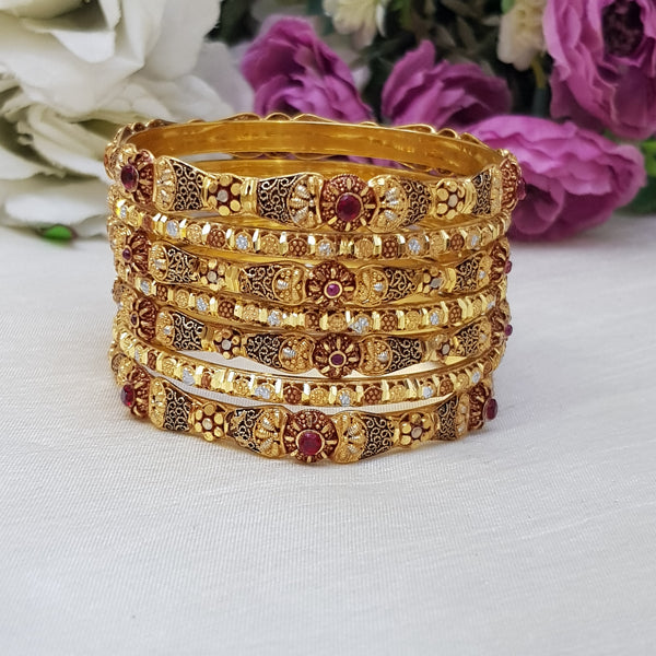 Shimmering Flame Lacker Bangles