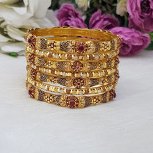 Shimmering Flame Lacker Bangles