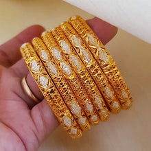 Noble Radiance Gold Polished Bangles