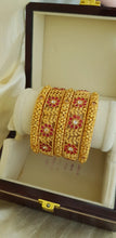 SupremeMatte Gold Plated Rajwari Bangles
