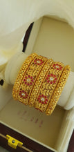 SupremeMatte Gold Plated Rajwari Bangles