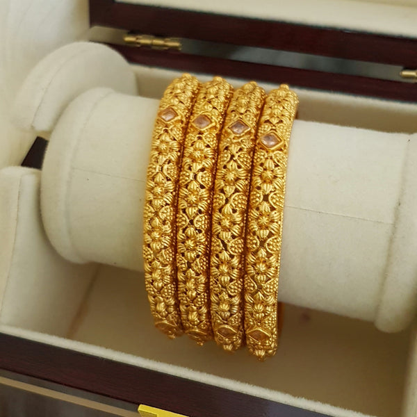 Golden Glide Gold Plated Bangles set