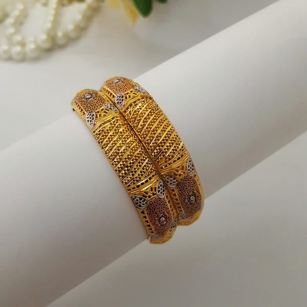 Regal Radiance Gold Plated Kara/Bangles