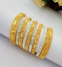 Exquisite Gold Look Finery Bangles