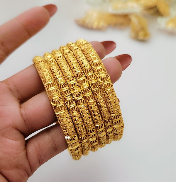 Lustrous Unlock Gold Plated Bangles