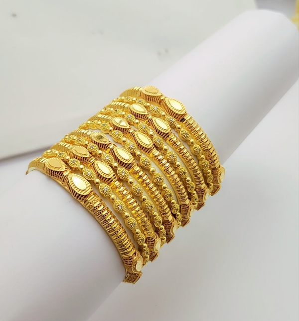 Exclusive Bridal Gold Polished Bangles Set