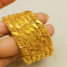 Timeless Opulence Gold Polished Bangles