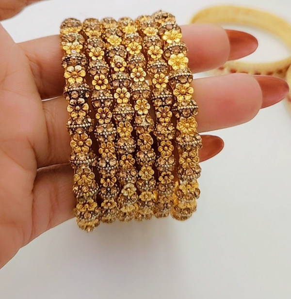 Mythic Majesty Gold Polished Bangles