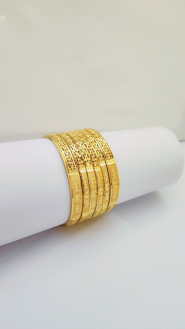 Regal Open Gold Plated Bangle
