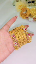 Gold Looking Bangles Set for Brides