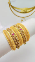 Glamour Gold-Toned Bangle Set