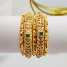 Elegant Gold-Toned Bangle Set