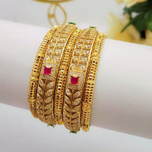 Elegant Gold-Toned Bangle Set