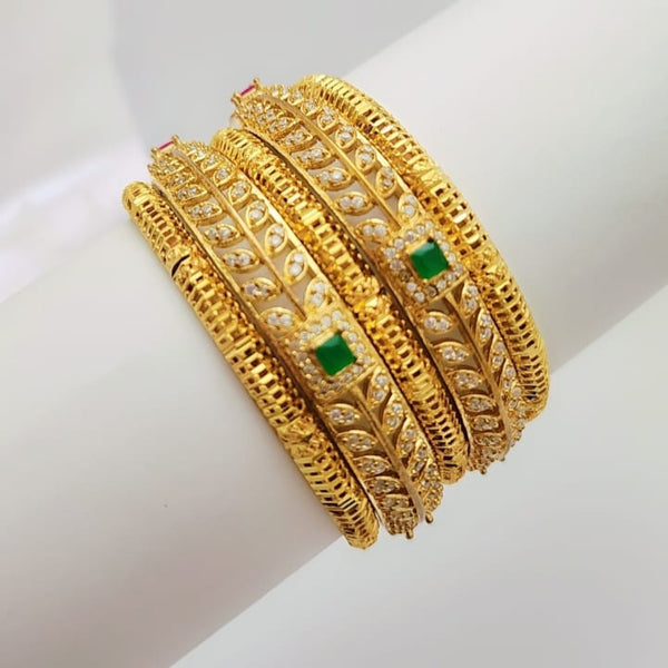 Elegant Gold-Toned Bangle Set