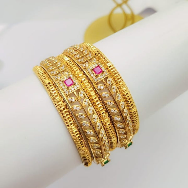 Elegant Gold-Toned Bangle Set