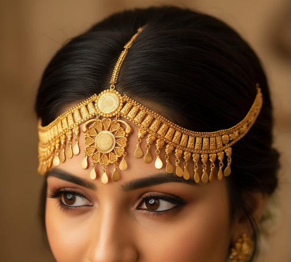 Royal Charm Bridal Mathapatti – Designer Ornament