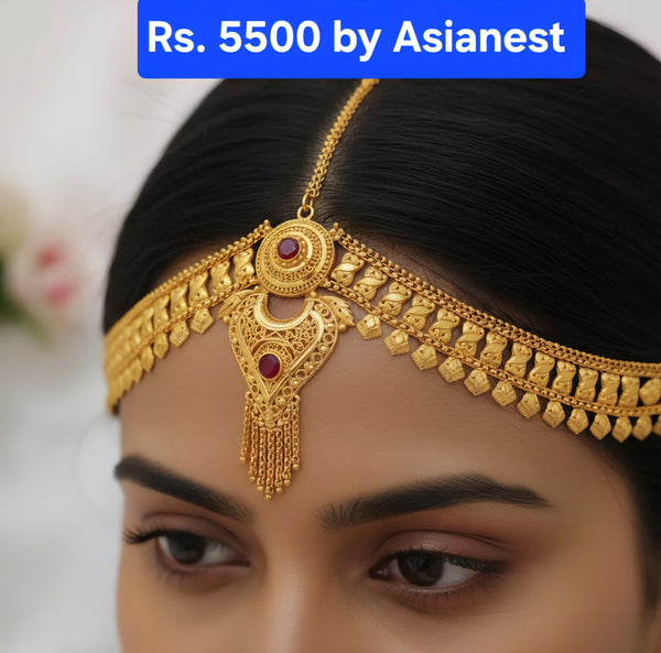 Regal Bridal Mathapatti – Luxury Wedding Headpiece