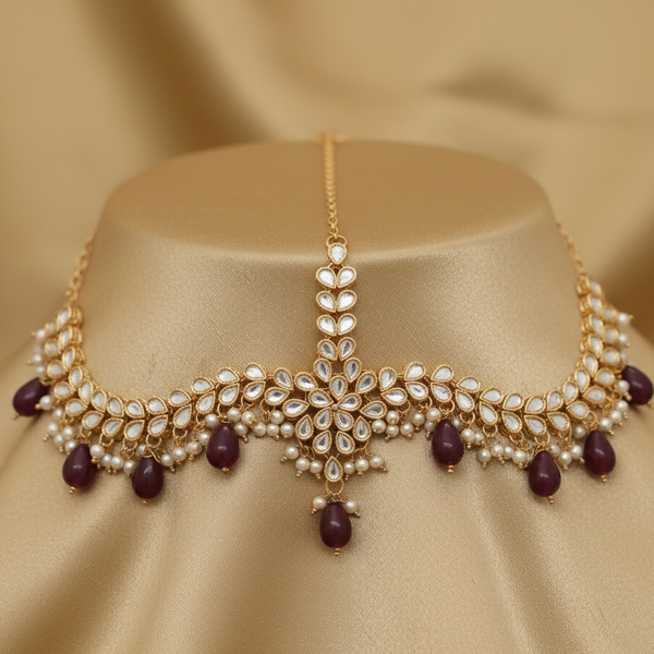 Majestic Bridal Mathapatti – Luxury Wedding Headpiece