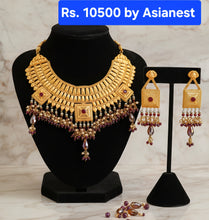 Glimmering Gold-Coated Bridal Necklace Set – Luxury Wedding Jewelry