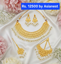 Luminous Gold‑Coated Necklace – Opulent Bridal Jewelry