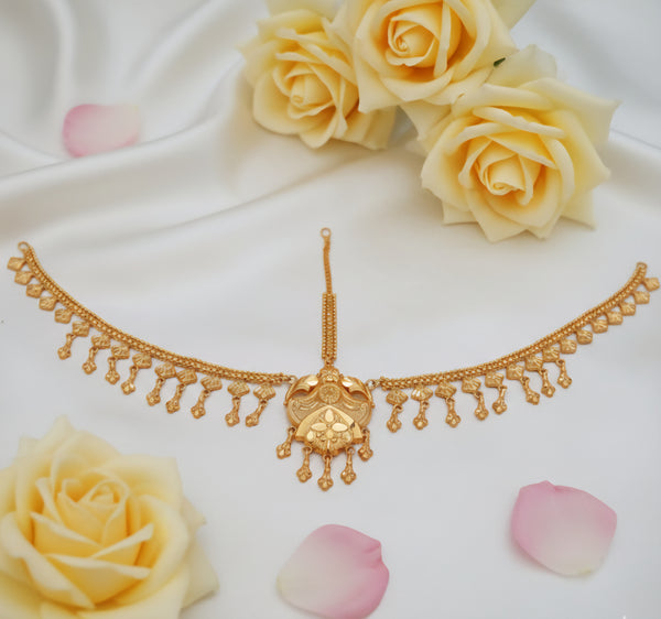 Radiant Heritage Bridal Mathapatti – Opulent Hairpiece