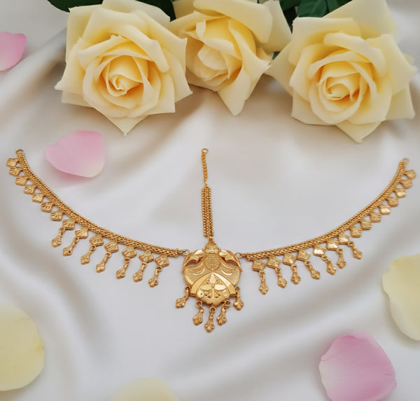 Radiant Heritage Bridal Mathapatti – Opulent Hairpiece