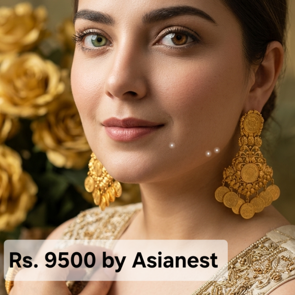 Golden Pearl Glow Earrings – Premium Fashion Jewelry for Women
