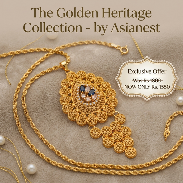 Shimmering Gold Chain Locket