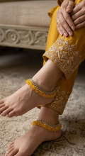 Golden Radiance Gold Plated Anklet –Elegant Alloy Foot Jewelry for Women