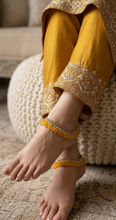 Golden Radiance Gold Plated Anklet –Elegant Alloy Foot Jewelry for Women