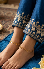 Gold Coated Anklets/Payal For Bridal
