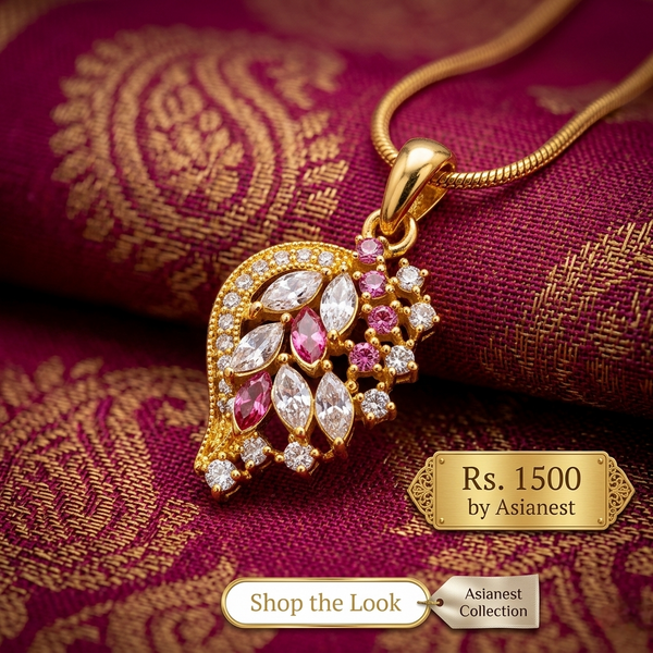 Stylish Gold Polished Pendant for Women
