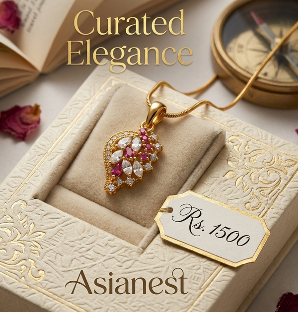 Stylish Gold Polished Pendant for Women