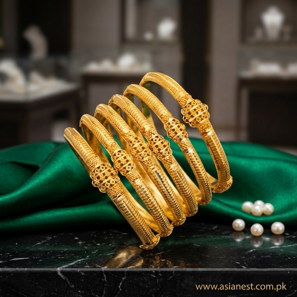 Golden Heritage Prestige Bangles – Premium Traditional Jewelry for Women