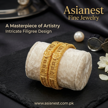 Auric Symphony Gold Kara | Timeless Polished Elegance