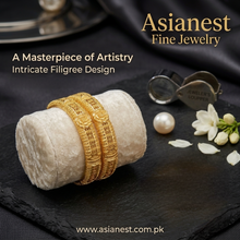 Auric Symphony Gold Kara | Timeless Polished Elegance