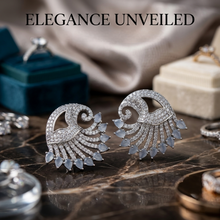 Golden Zircon Royale Earrings – Elegant Fashion Jewelry for Women