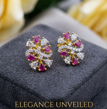 Golden Zircon Crown Glow Earrings – Premium Fashion Jewelry for Women