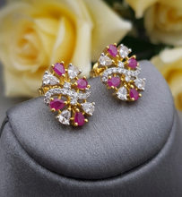 Golden Zircon Crown Glow Earrings – Premium Fashion Jewelry for Women