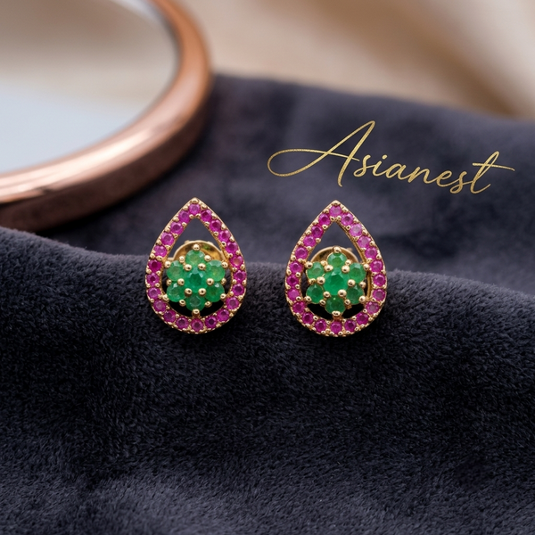 Imperial Zircon Royal Glow Earrings – Elegant Fashion Jewelry for Women