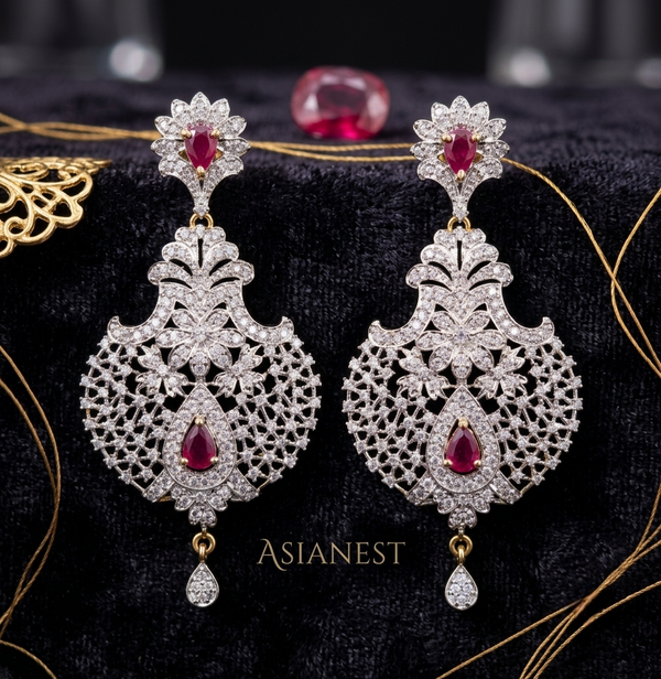Royal Zircon Spark Earrings – Premium Fashion Jewelry for Women